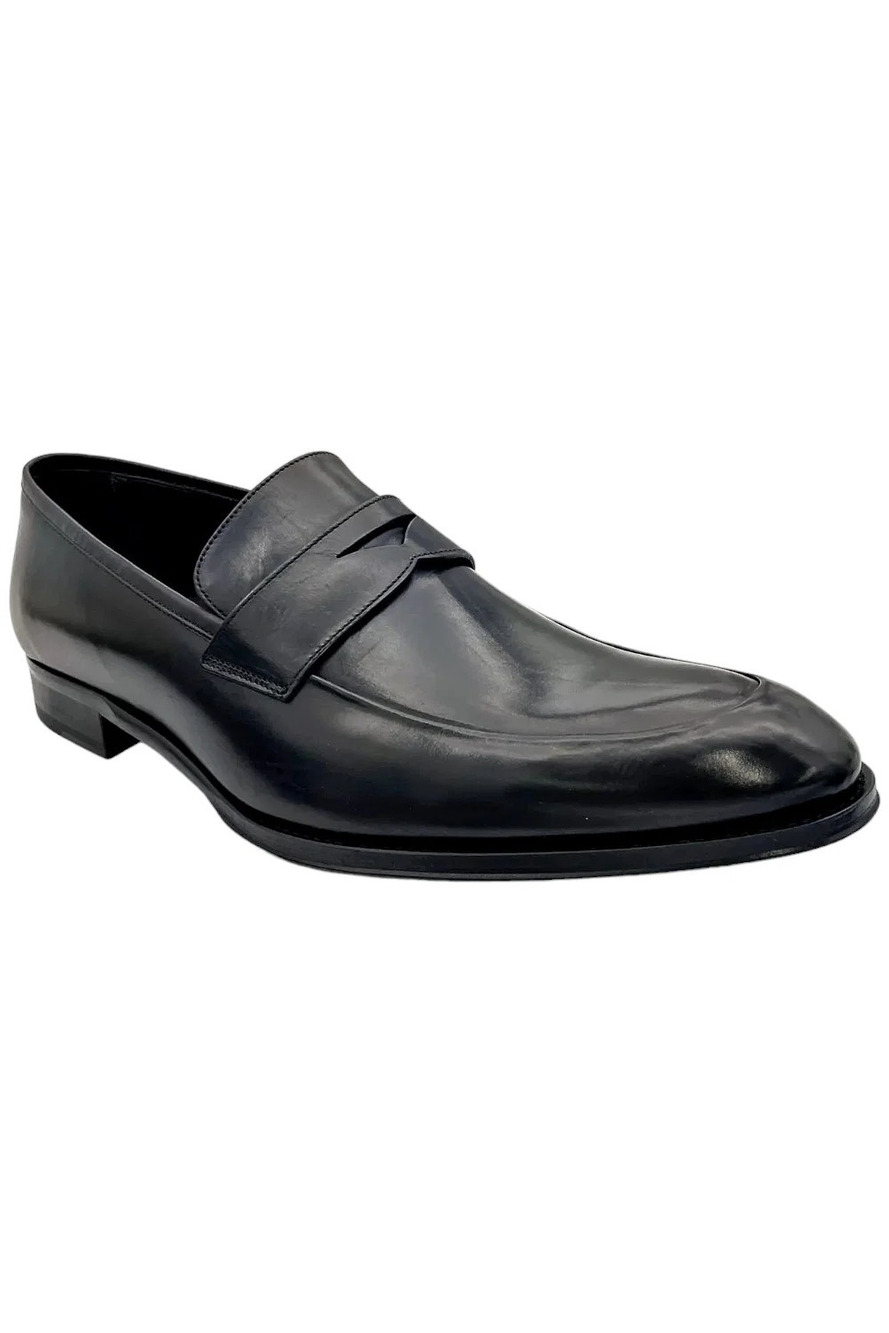 To Boot New York Men's Francis Penny Loafers Black - Medium